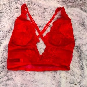 La senza, small red corset/lingerie